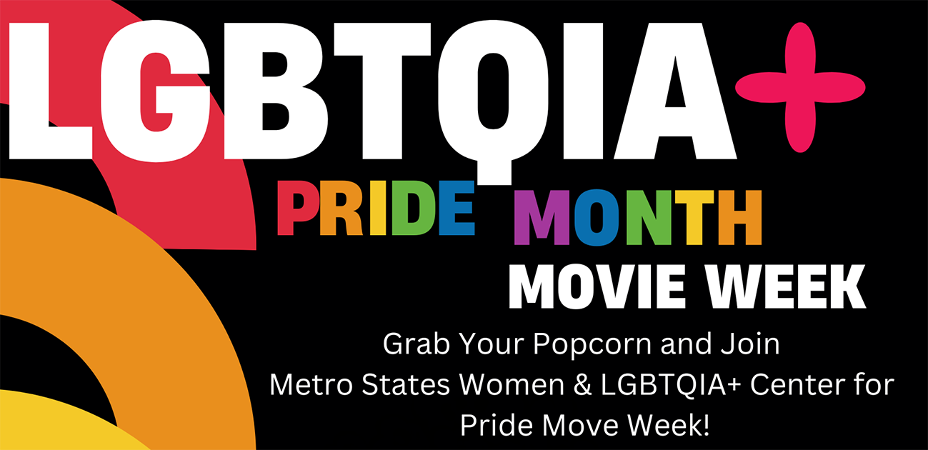 LGBTQIA+ Pride Month Movie Week graphic