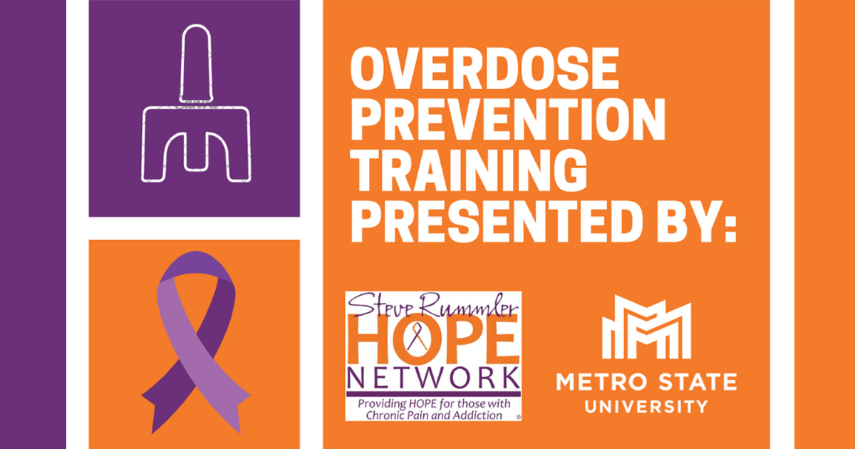 Overdose prevention training presented by Steve Rummler Hope Network and Metro State University