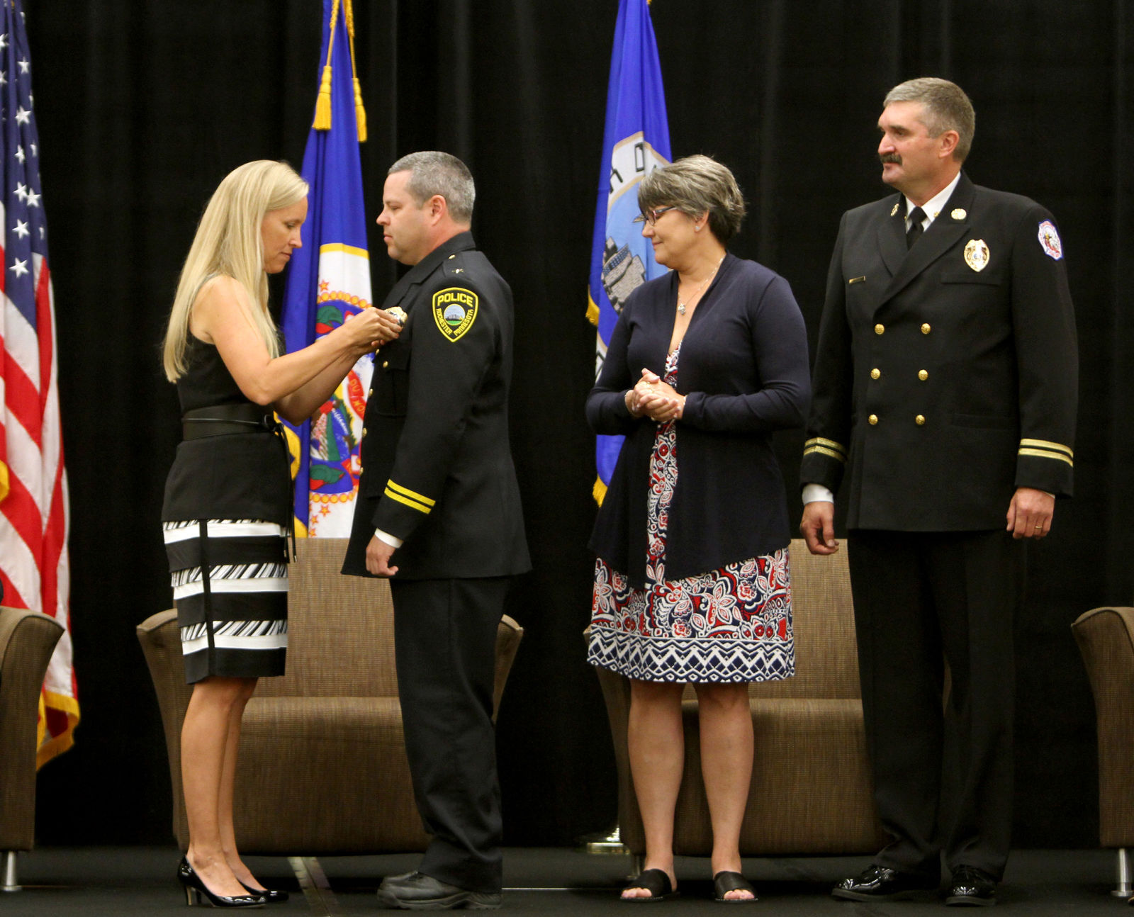 James Franklin was sworn in as police chief of Rochester on July 26.