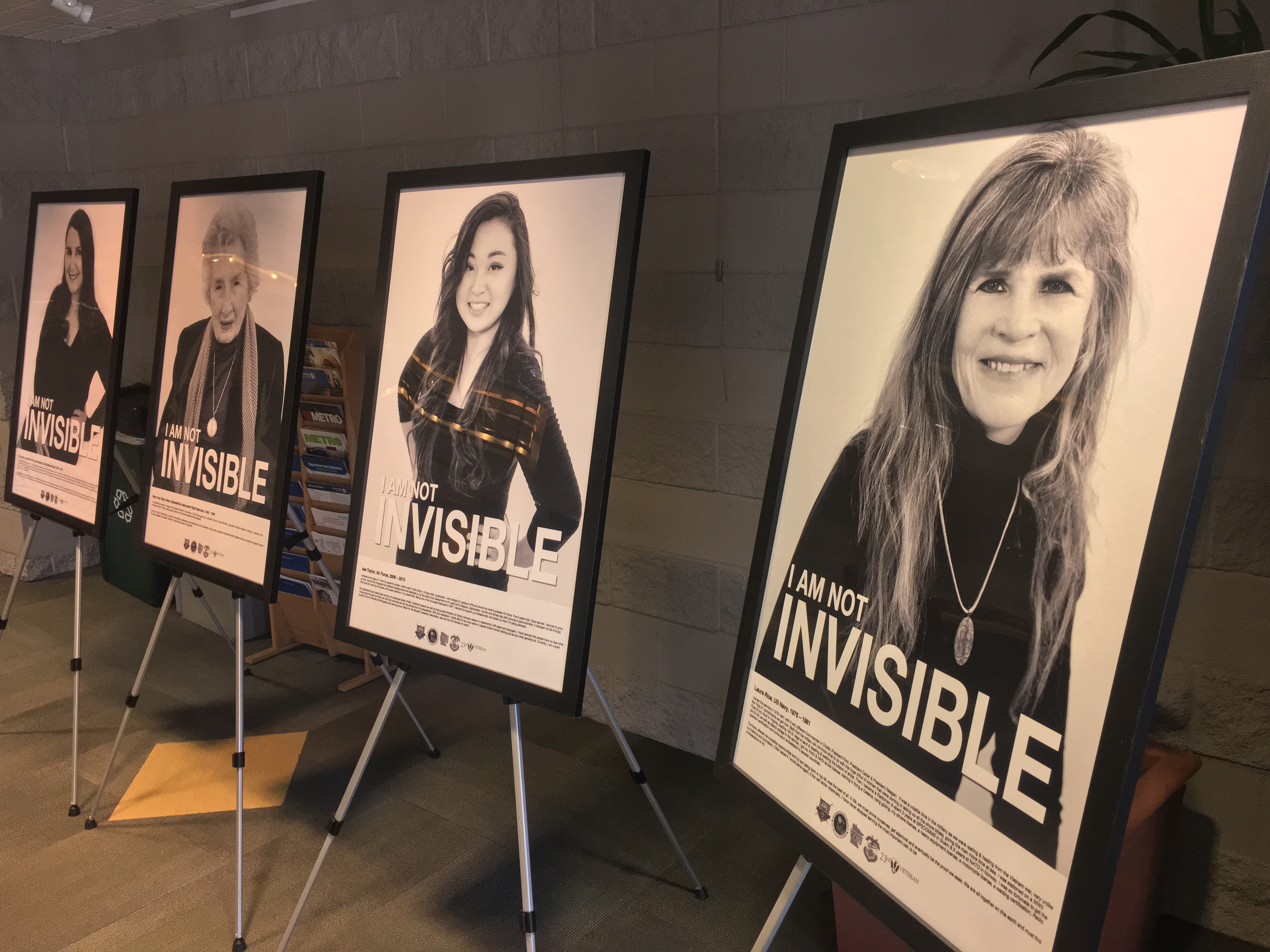 I Am Not Invisible awareness campaign posters