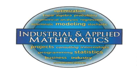 Blue logo of Industrial and Applied Mathematics major.