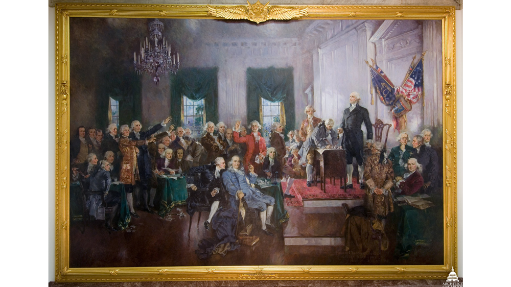 Painting "Signing of the US Constitution 