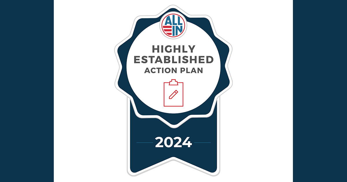Metro State earns a 2024 Highly Established Action Plan seal from the Metro State earns a 2024 Highly Established Action Plan seal from the