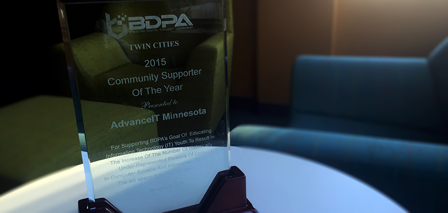 Metropolitan State and Advance IT awarded BDPA Community Supporter of the Year