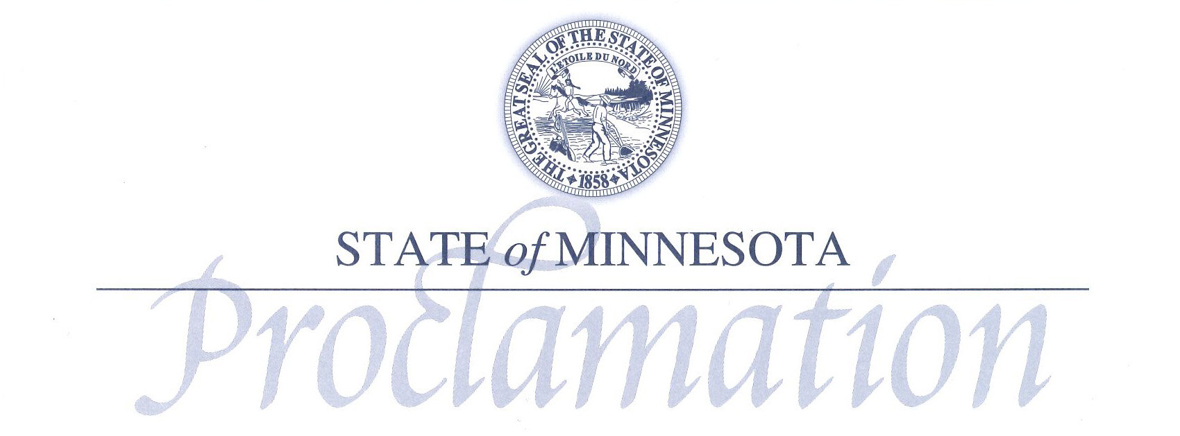 State of Minnesota Proclamation