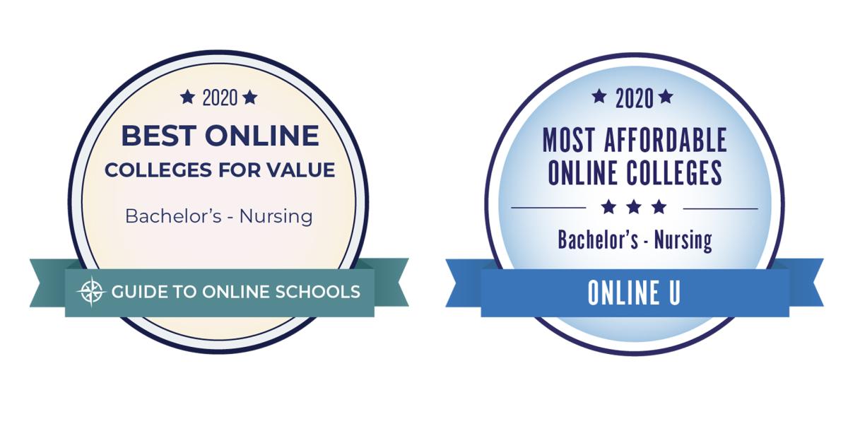 College of Nursing, best/most award ribbon graphic