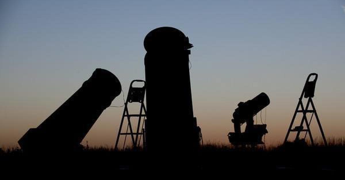 Telescope silhouette
