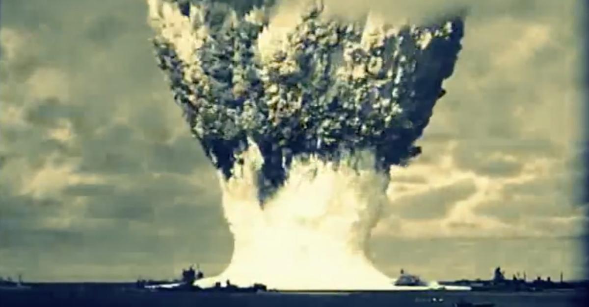 nuclear explosion at Bikini Atoll