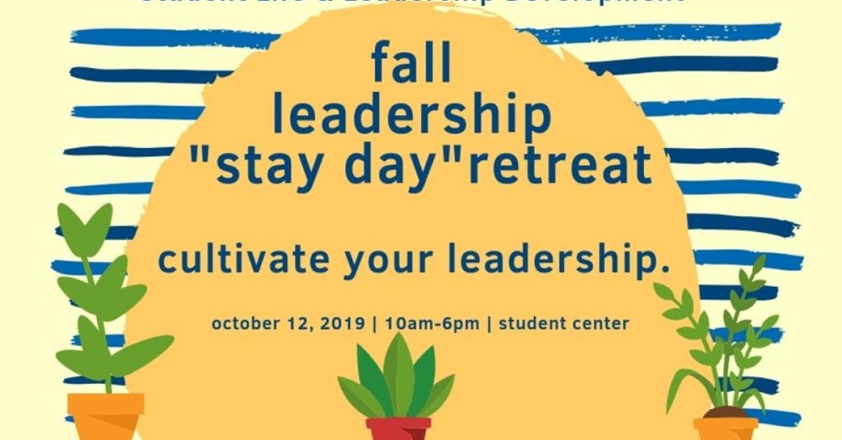 Fall leadership stay day retreat flyer