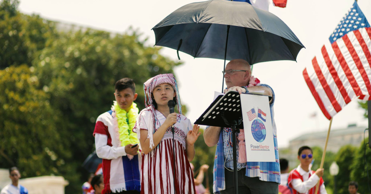 Gay Ka Mwee on Karen Day in Washington, D.C.