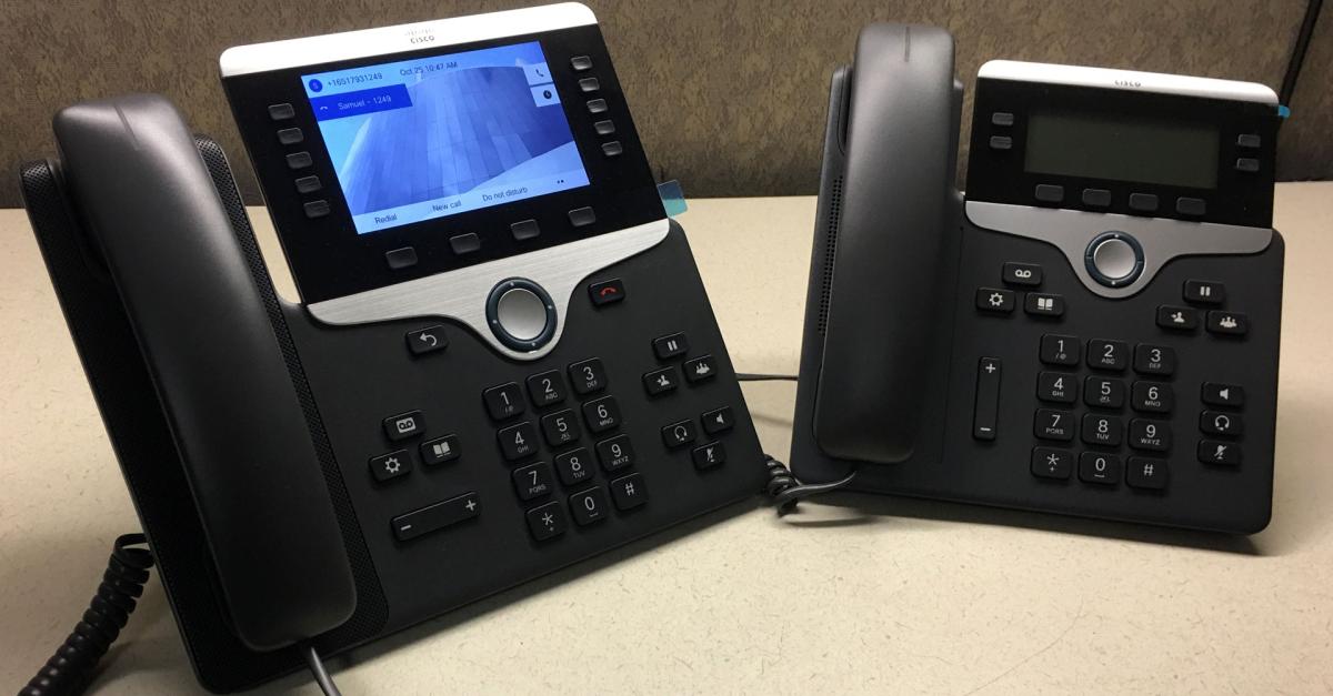 New phones on desk