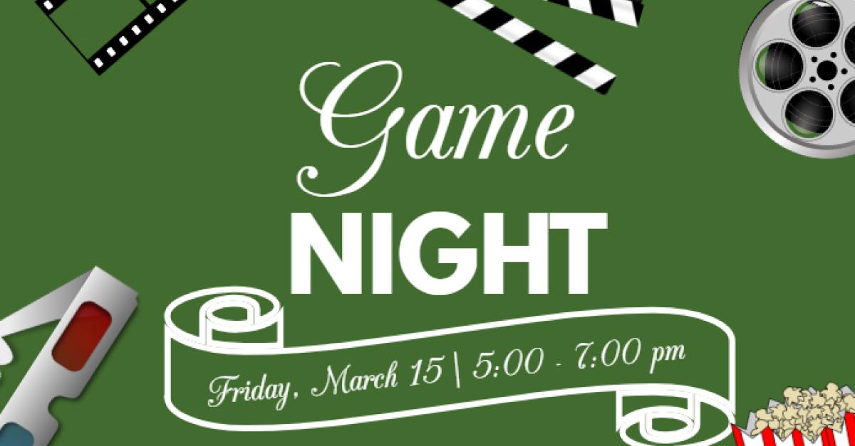 ISO Game Night flyer