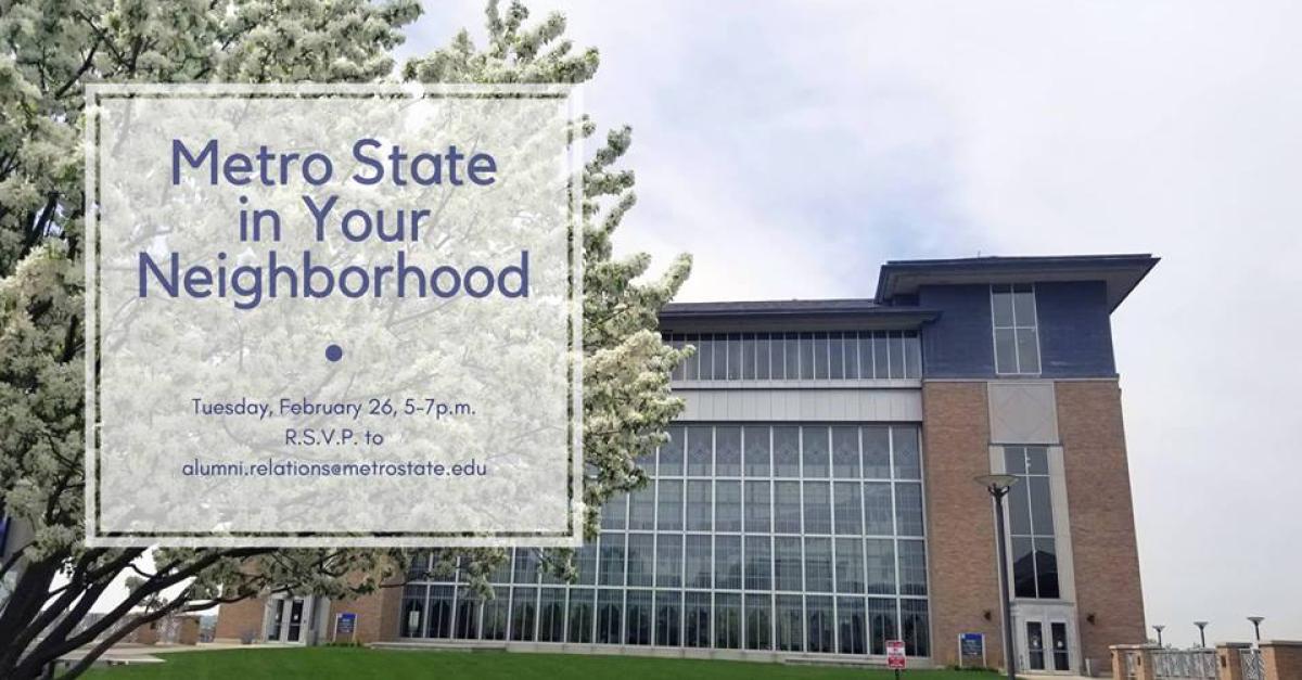 Metro State in your Neighborhood St. Paul banner