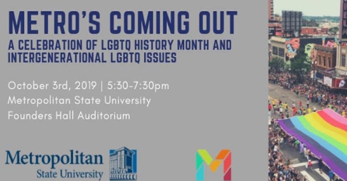 Metro's Coming Out banner
