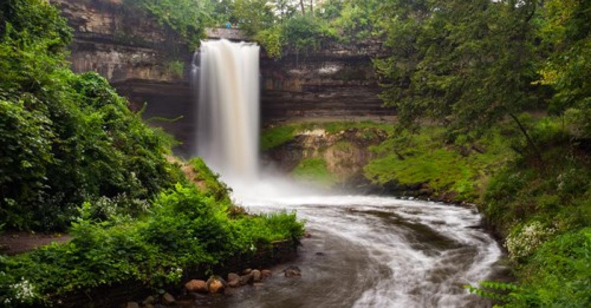 Waterfall at Minnehaha Falls Regional Park