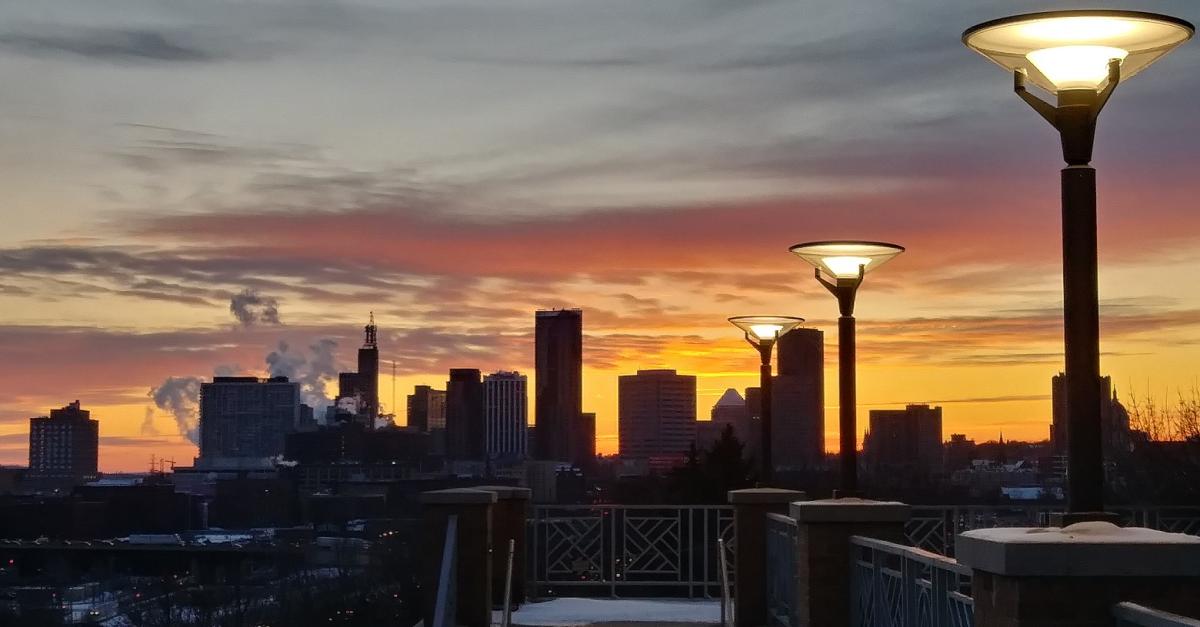 New Main winter skyline