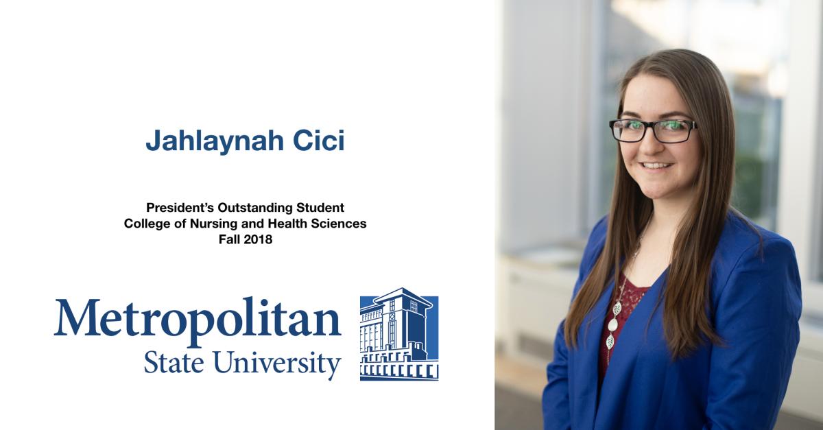 Jahlaynah Cici President’s Outstanding Student