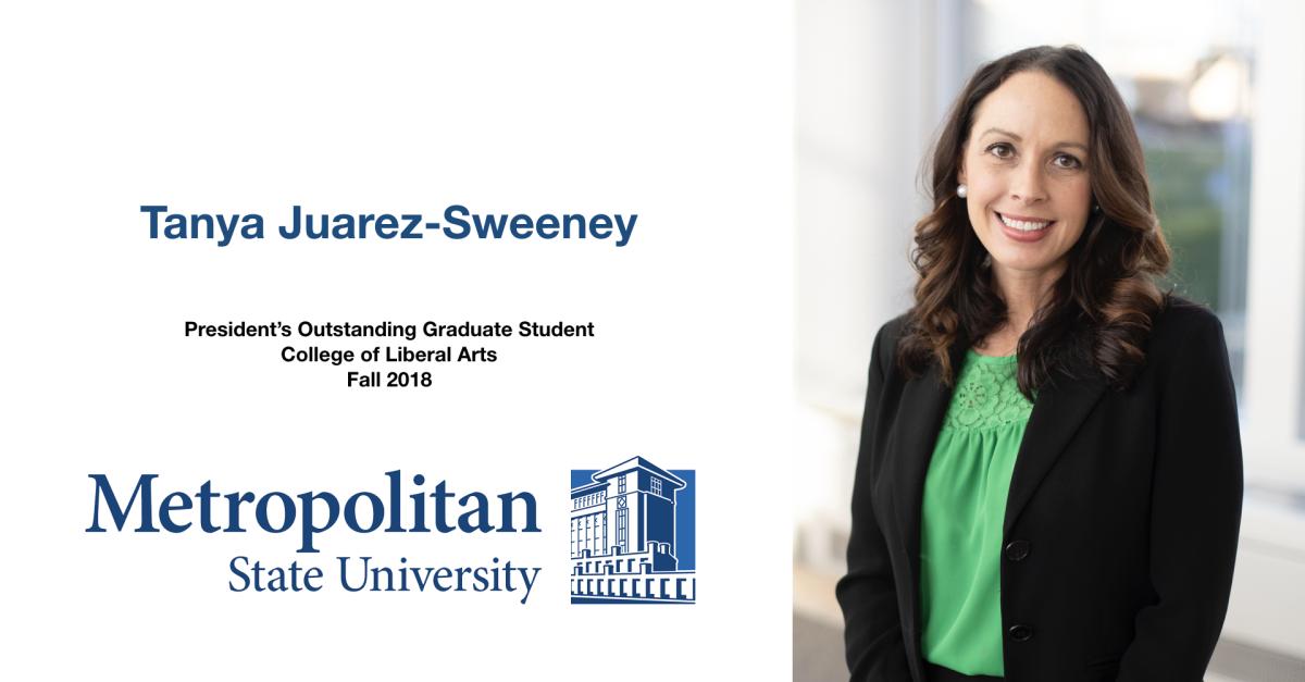 Tanya Juarez-Sweeney, Outstanding Graduate Student