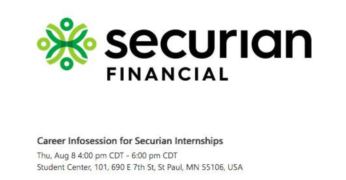 Securian Financial Infosession flyer
