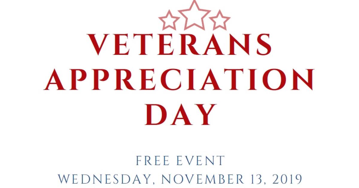Veterans Appreciation Day flyer