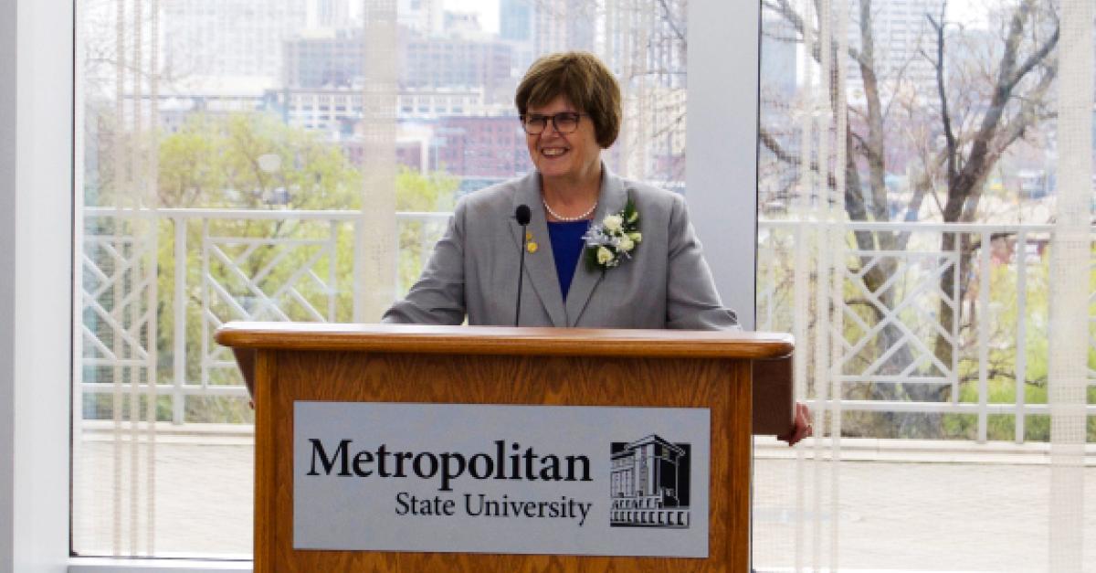 University President Virginia "Ginny" Arthur