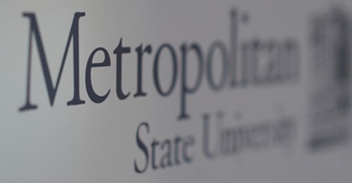 Metropolitan State University sign