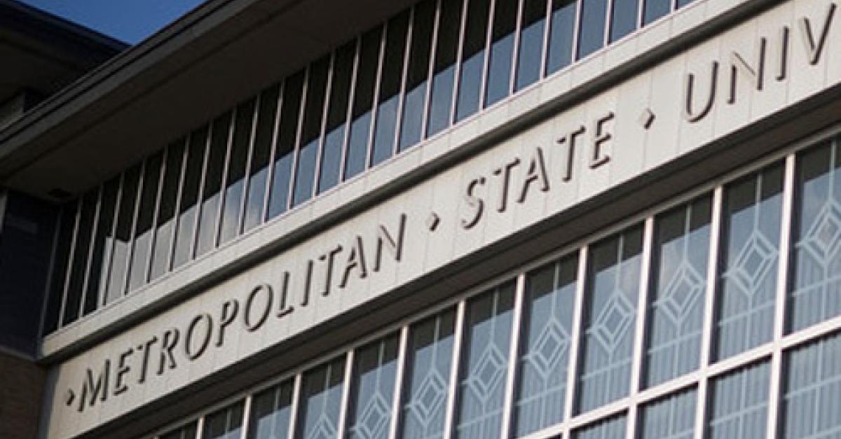 Metropolitan State University New Main sign