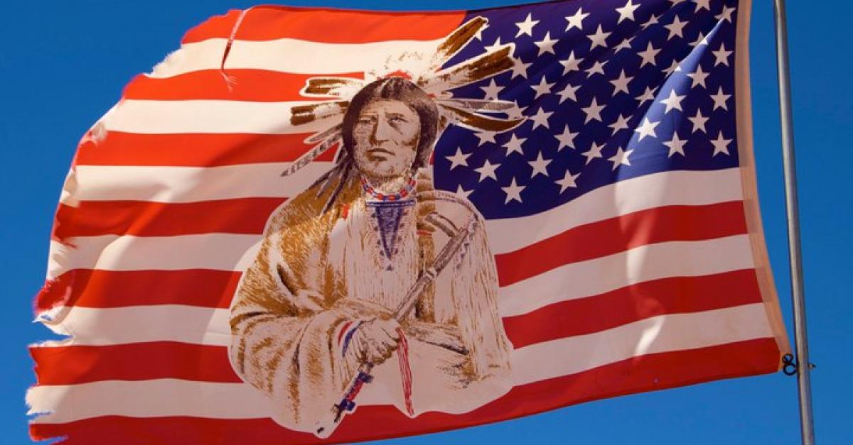 Native Flag, photo by Robert Boos