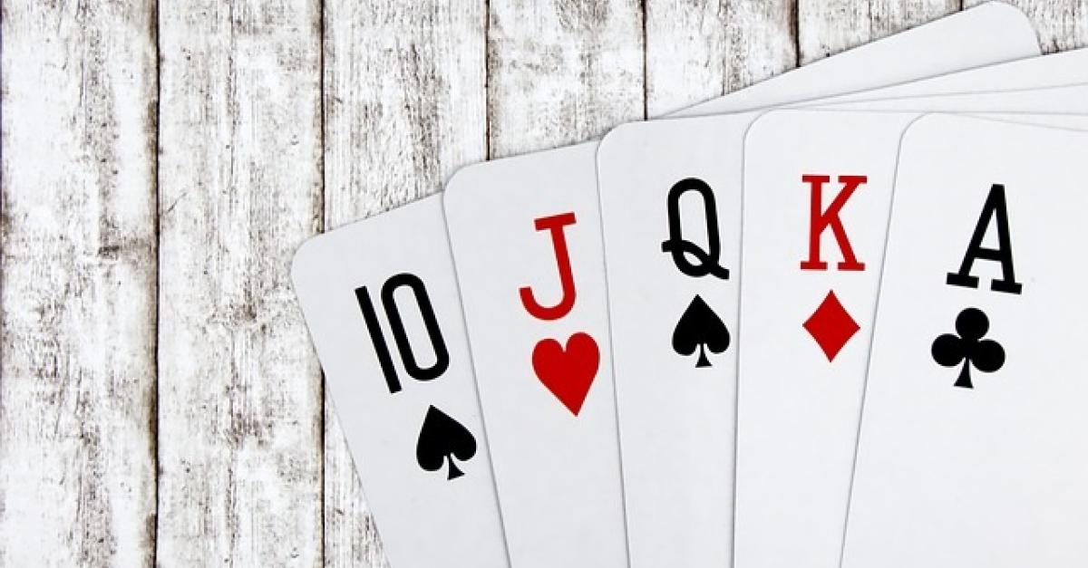 A hand of playing cards