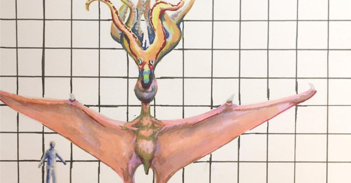 "Morphology" artwork of a large creature
