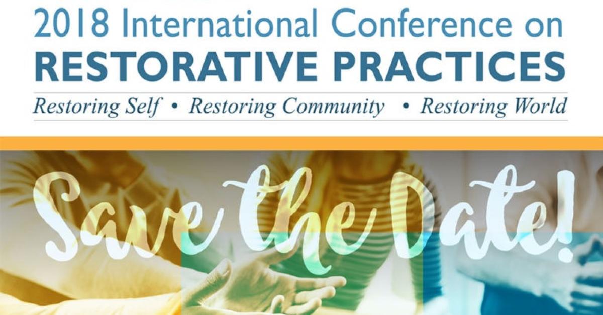 2018 International Conference on Restorative Practices banner