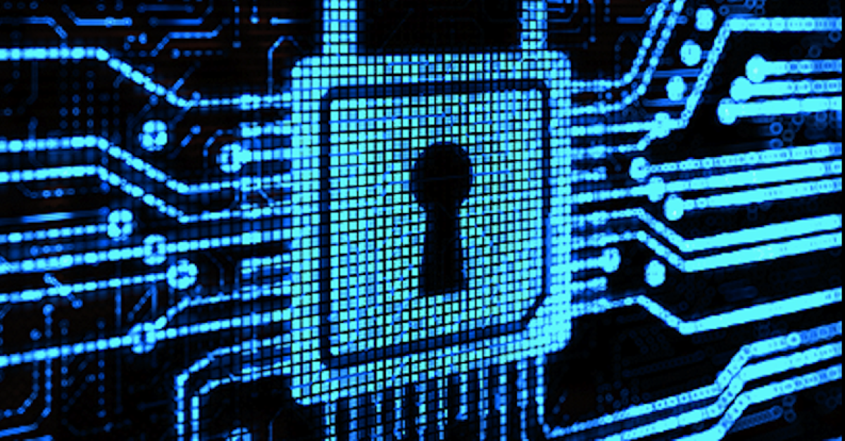 Cybersecurity computer graphic