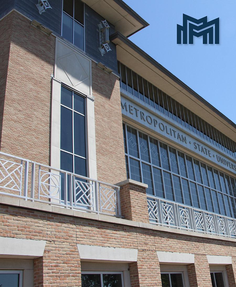 section of New Main with the Metro State icon