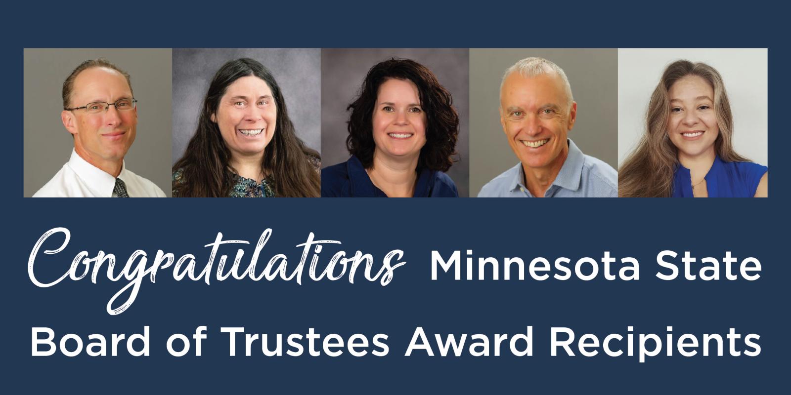 Congratulations Minnesota State Board of Trustees Award Recipients
