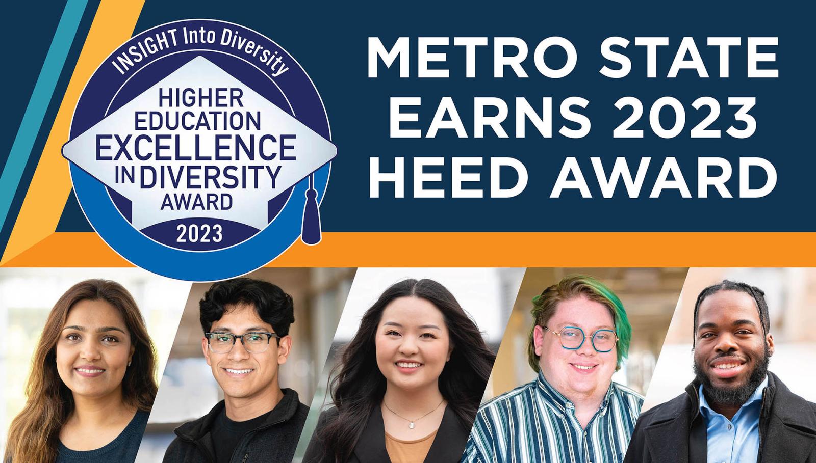 Insight into Diversity Magazine Higher Education Excellence in Diversity Award—Metro State Earns 2023 HEED Award