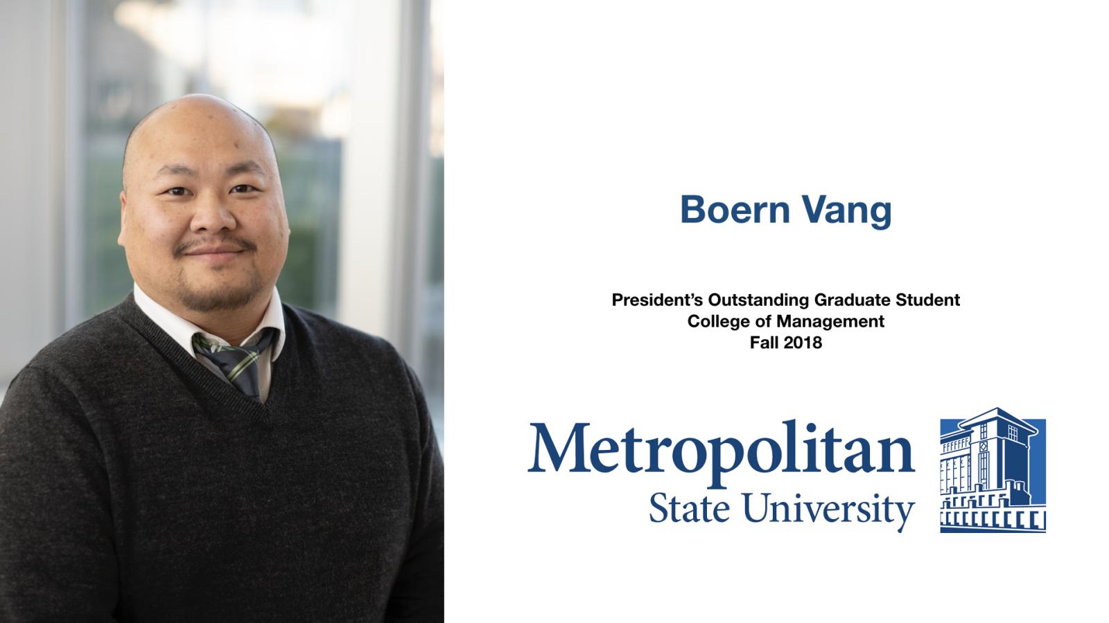 Boern Vang Outstanding Graduate Student