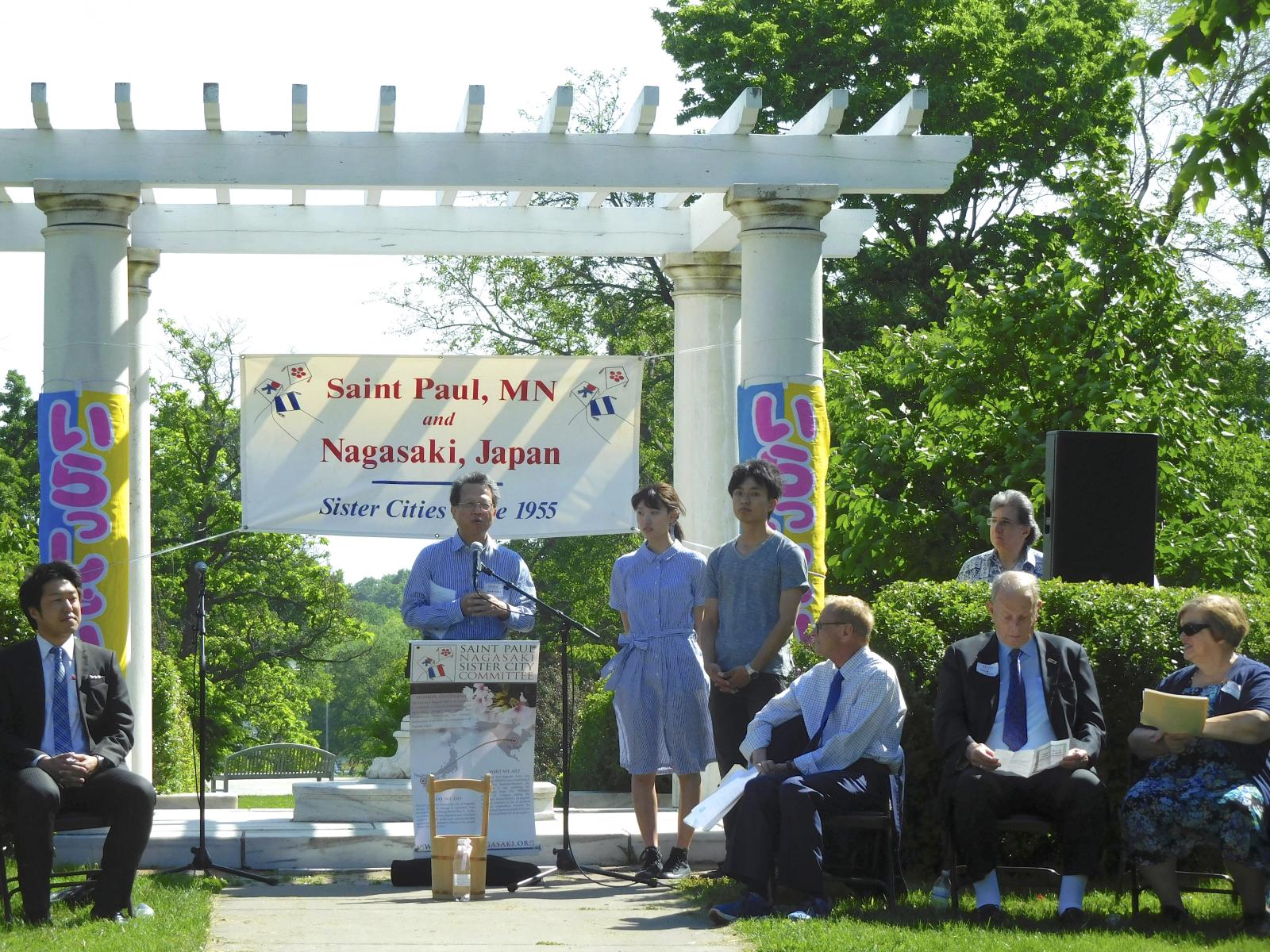 First students in Nagasaki University exchange welcomed to Saint Paul